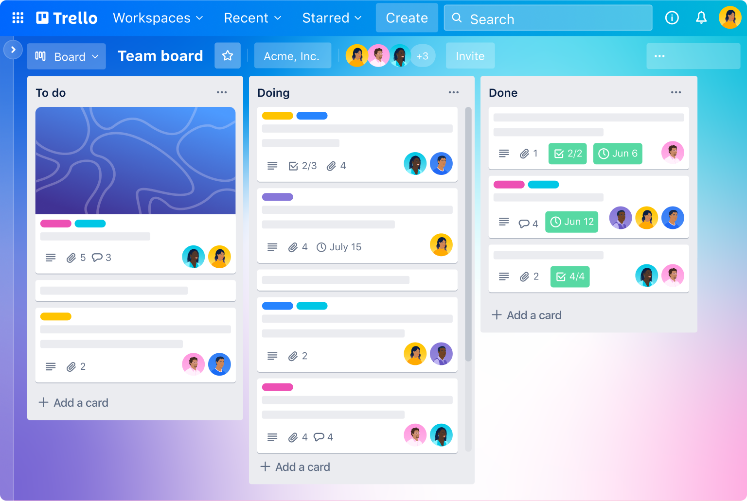 Trello: Visual Project Organization