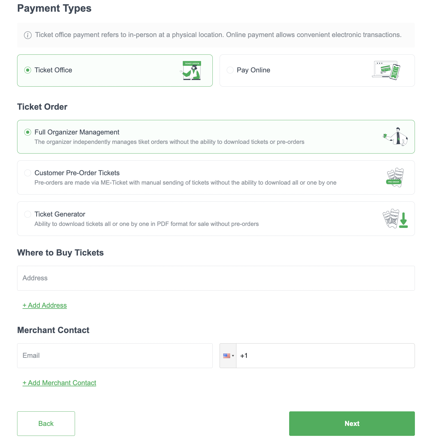 Ticket Order
